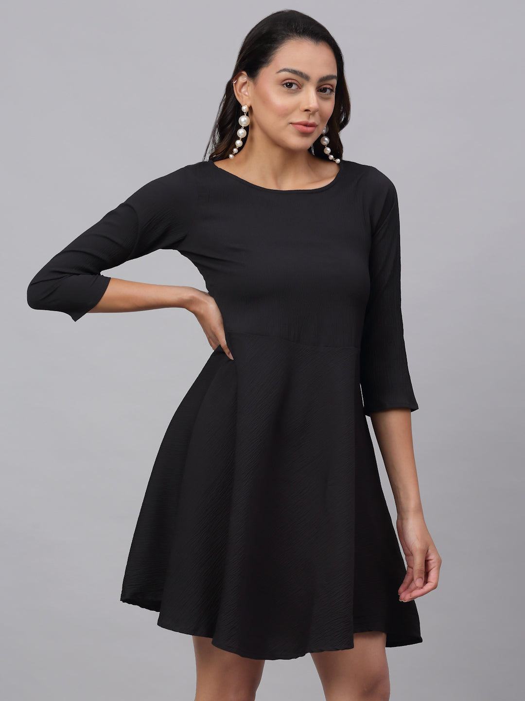 DesiQlo Women Dress - Black