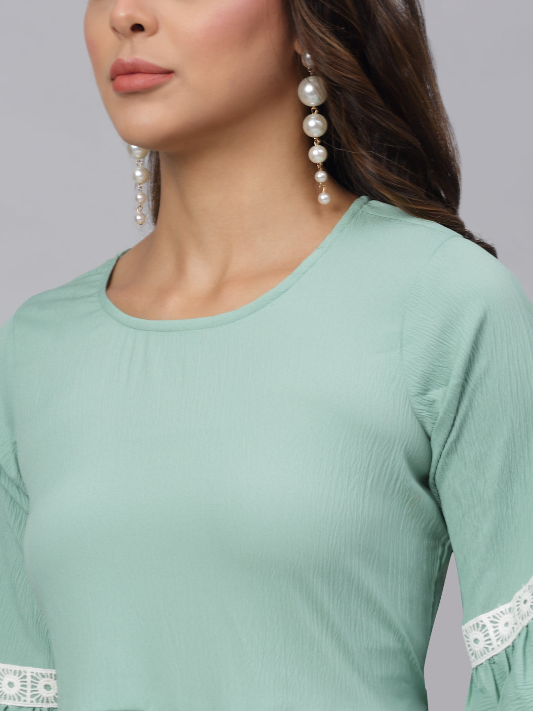 DesiQlo Women Dress - Green - JND_1002Green_XS