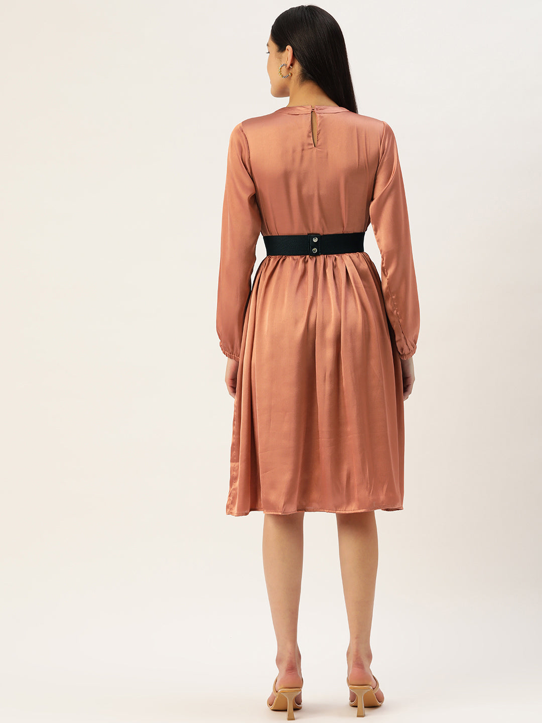 DesiQlo Women Dress - Brown - JND_1004Brown_XS