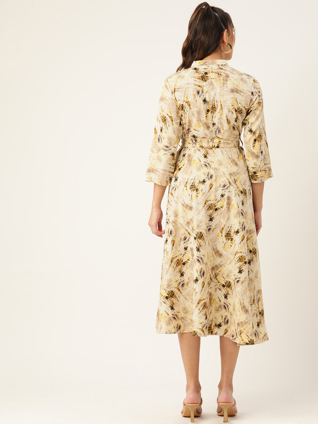 DesiQlo Women Dress - Beige - JND_1006Cream_XS
