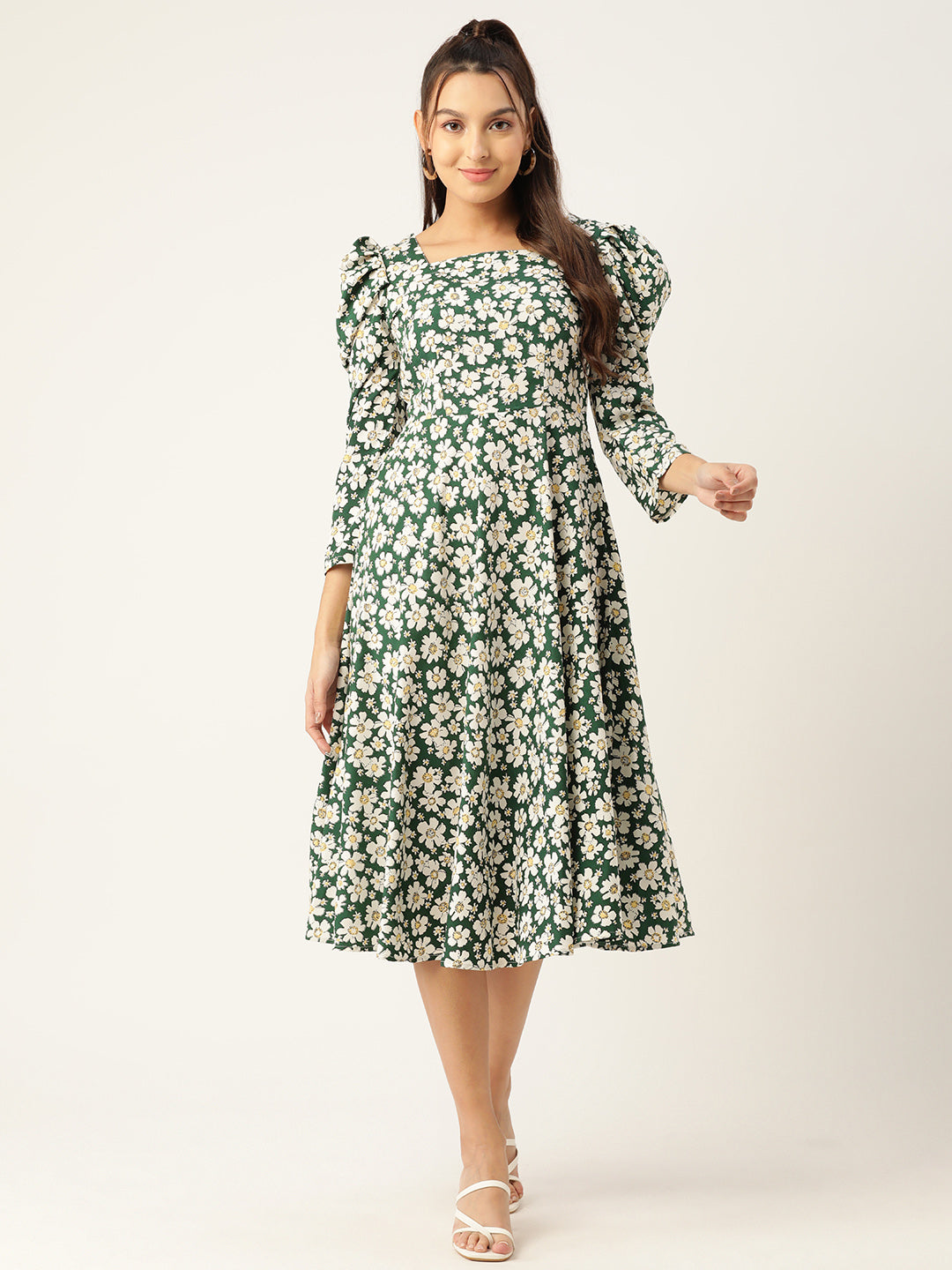 DesiQlo Women Dress - Green