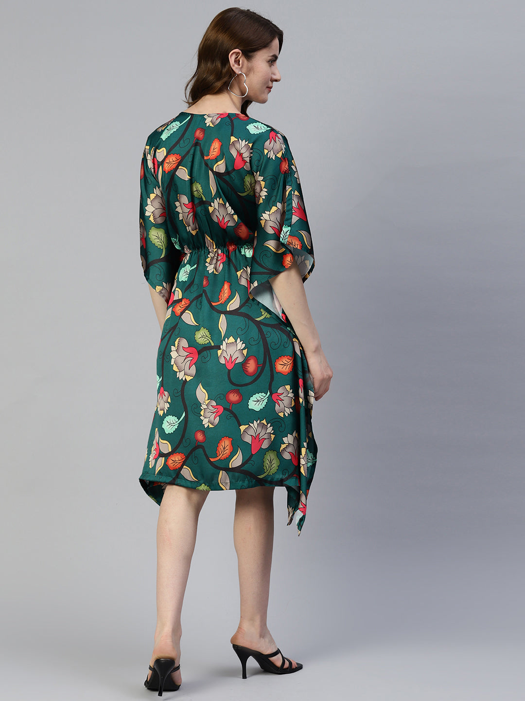 DesiQlo Women Printed Dress - Green