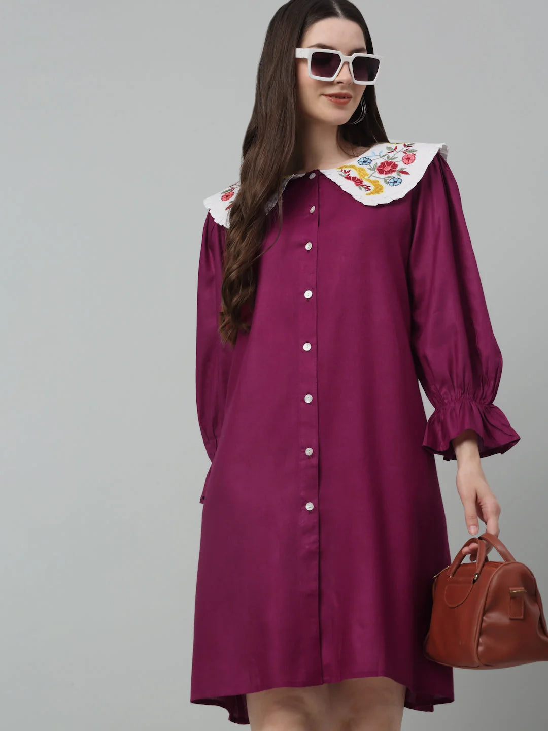 Women's Floral Embroidered Dress | Western Outfits for Women