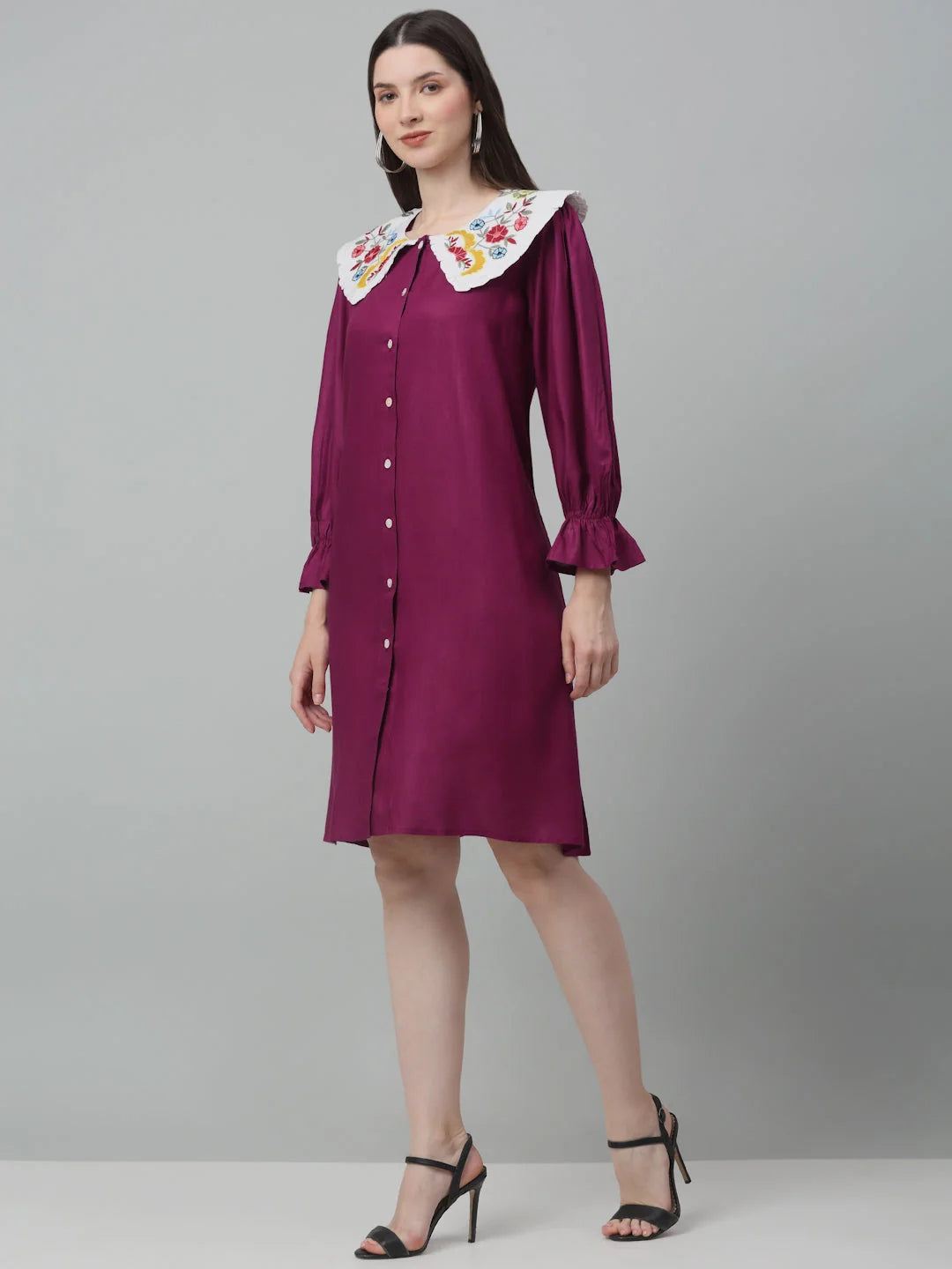 Women's Floral Embroidered Dress | Western Outfits for Women