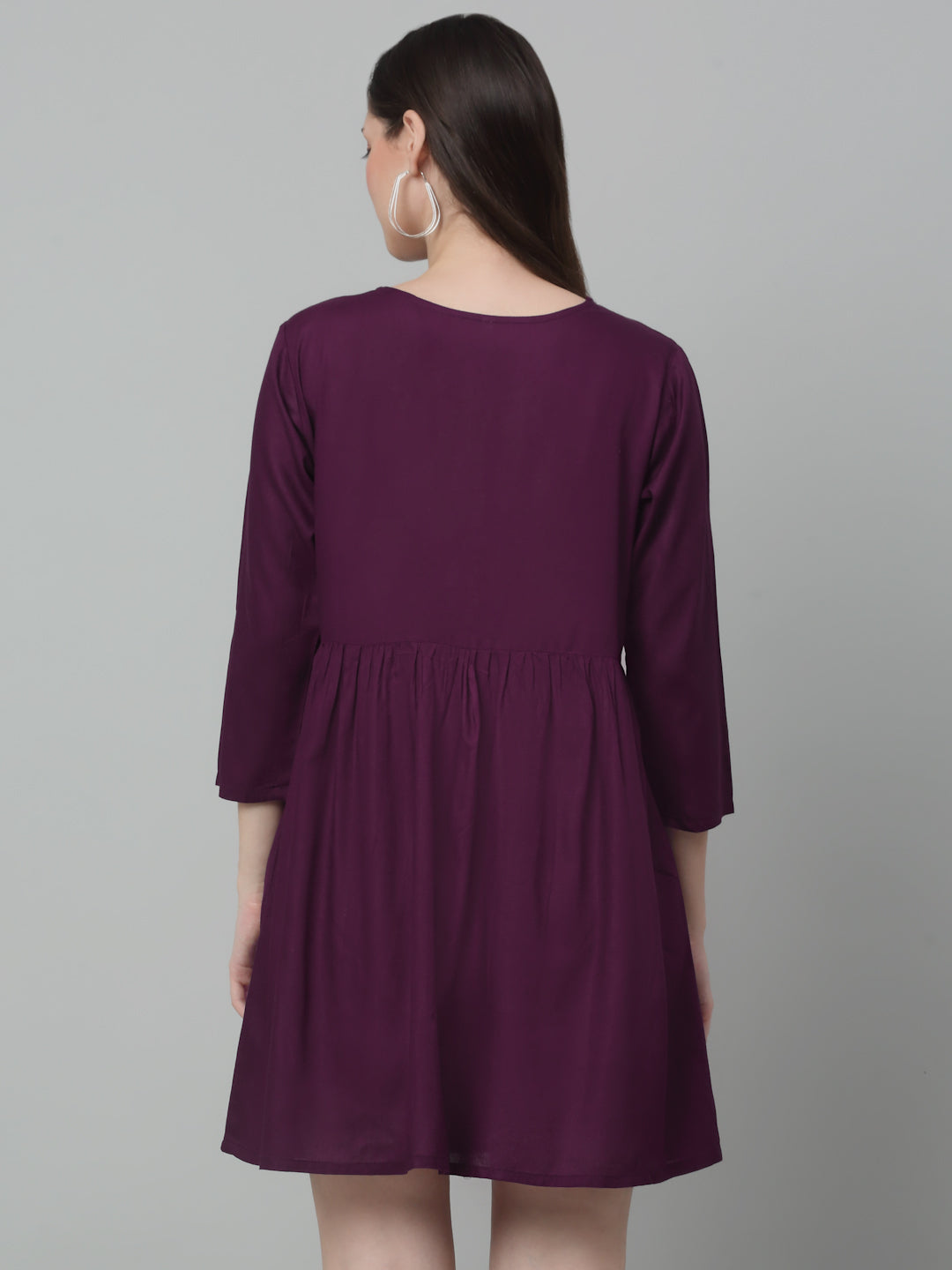 Women's Embroidered A-line Dress | Western Outfits for Women