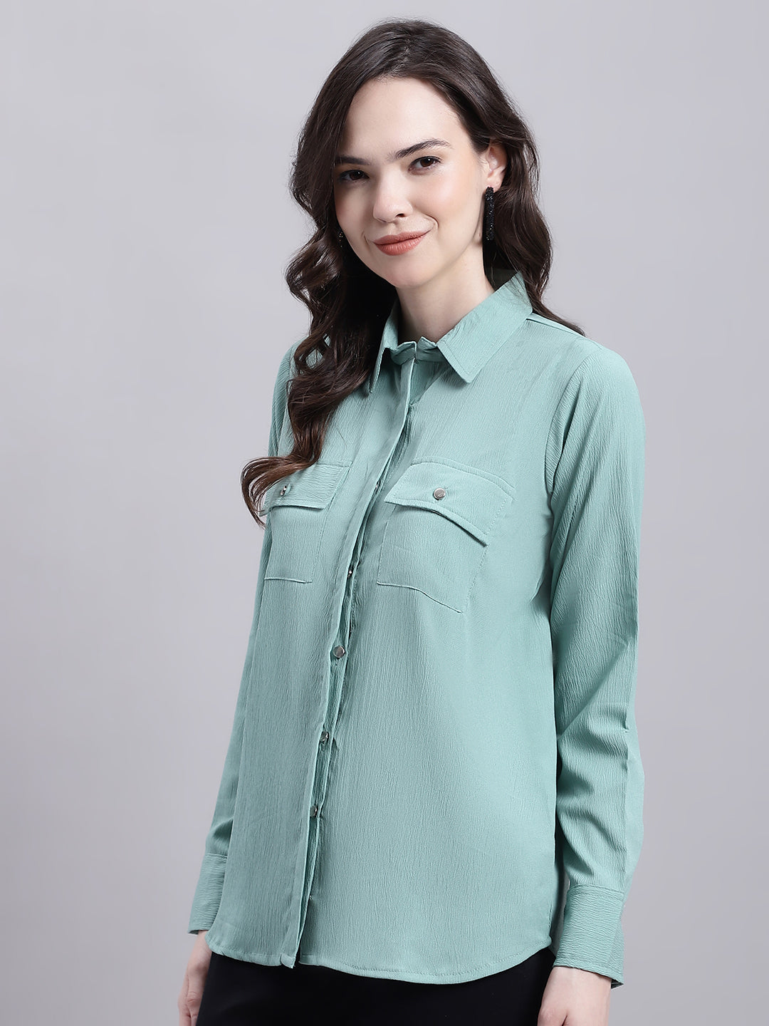 DesiQlo Women Solid Tops - Green