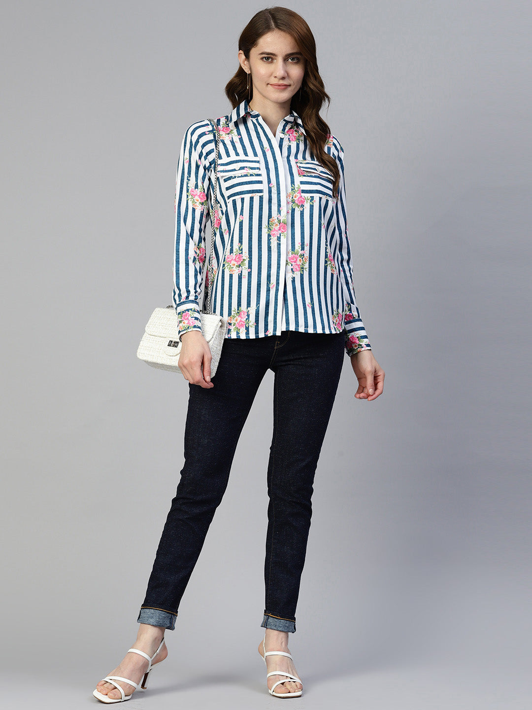 DesiQlo Women Printed Tops - Blue - JNT_2009Blue_XS