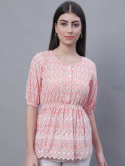 Women's Chikankari Work Empire Top