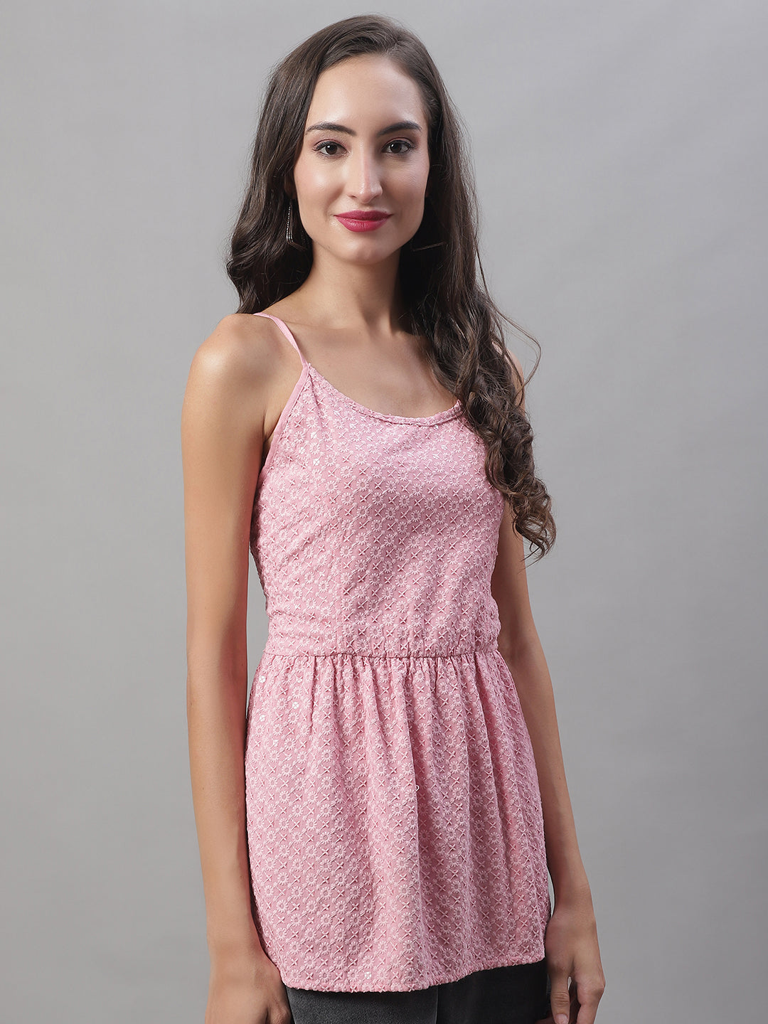 DesiQlo Women Floral Tops - Pink - JNT_2013Pink_XS