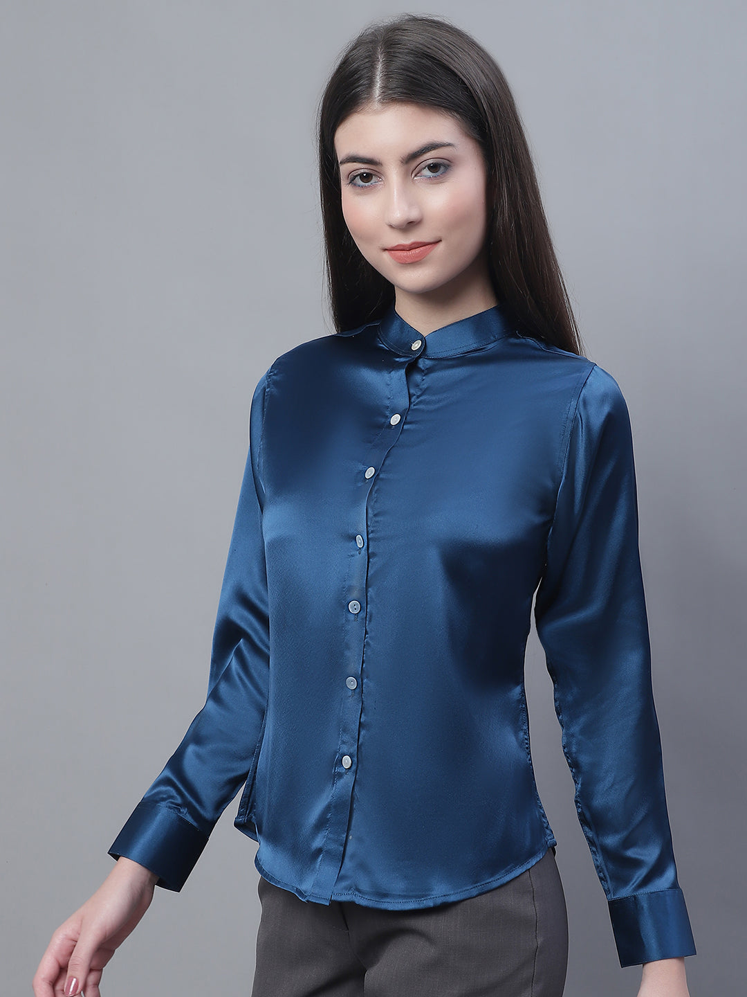 DesiQlo Women Solid Tops - Blue