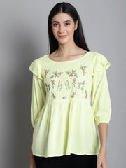 Embroidered Stylish Top-JNT 2019