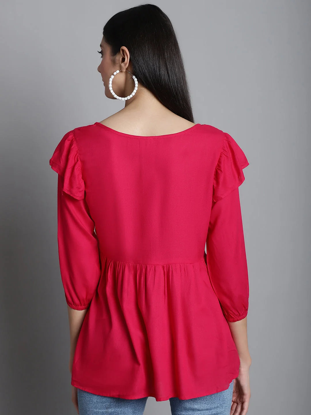 Embroidered Women's Tops: Stylish Rayon Blouses for Women