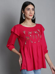 Embroidered Stylish Top