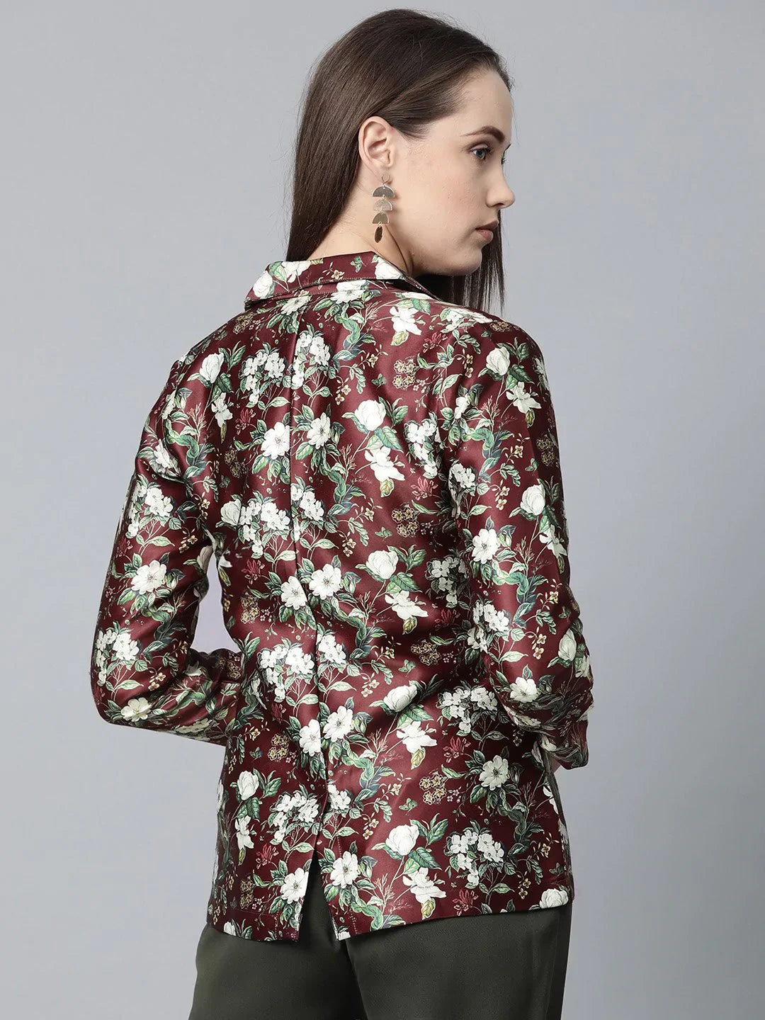 DesiQlo Women Blazer - Maroon