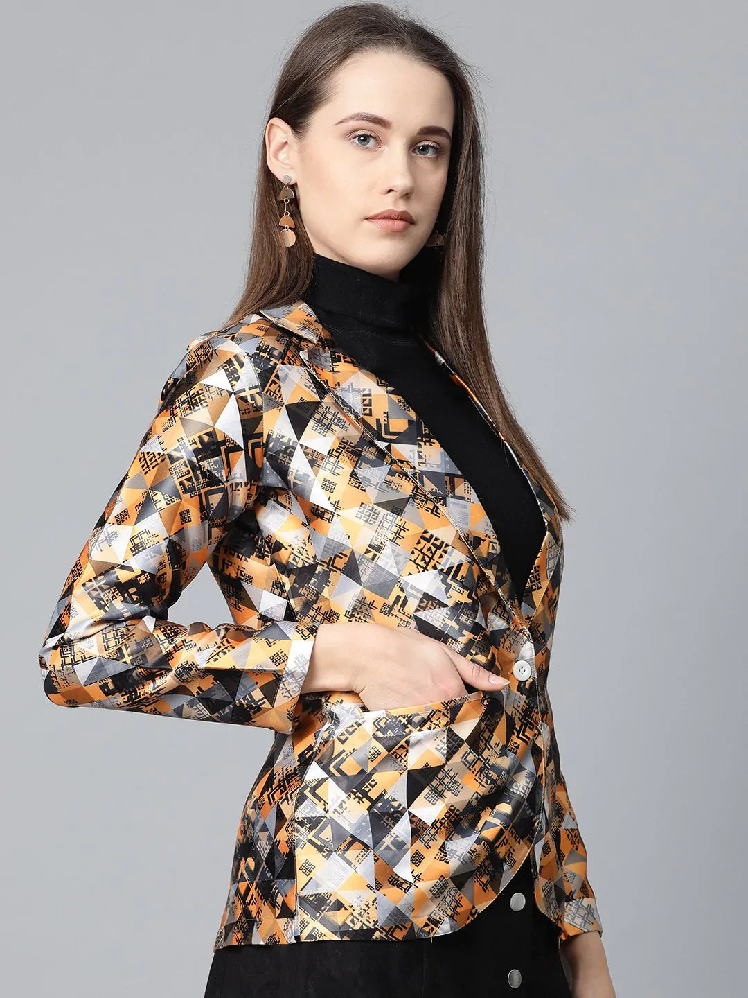 DesiQlo Women Blazer - Yellow