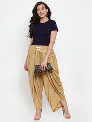 DesiQlo Women Beige Solid Dhoti (JOD 2129 Beige)