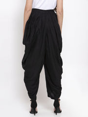 Women Black Solid Dhoti