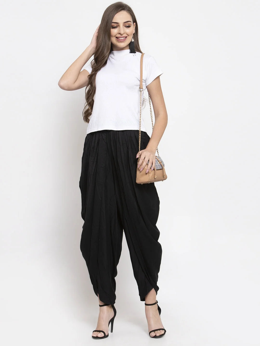 Black Dhoti Pants Outfit | Women's Rayon Dhoti Salwar Kameez