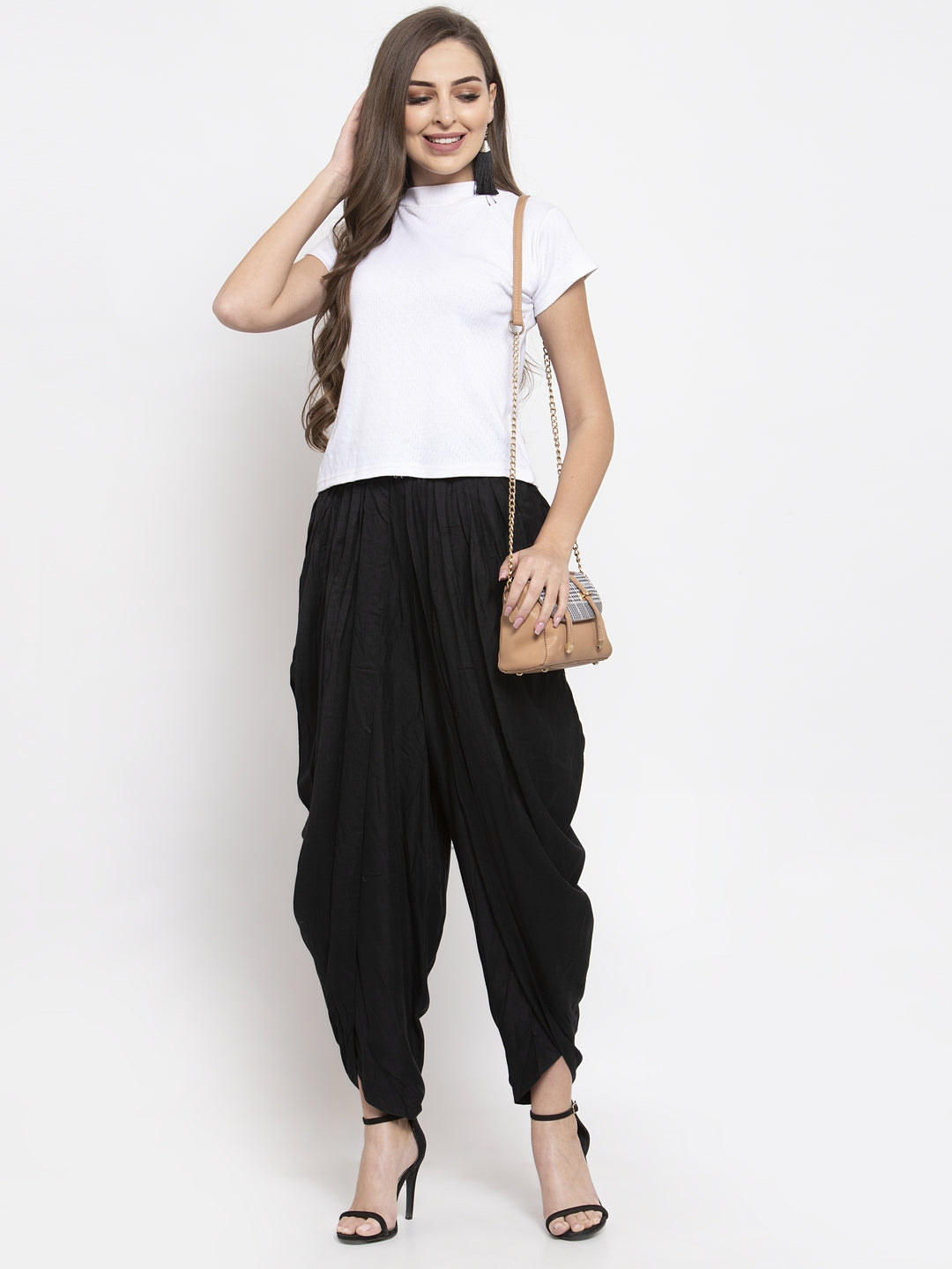Black Dhoti Pants Outfit | Women's Rayon Dhoti Salwar Kameez