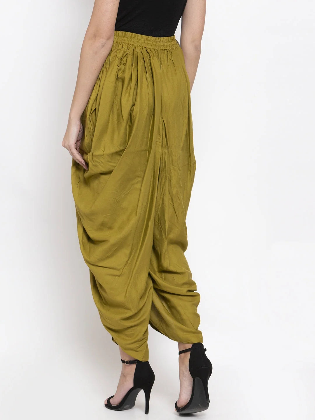 Green Solid Dhoti Pants - Women's Dhoti Kurta Set Outfit