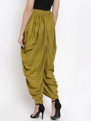 Women Green Solid Dhoti