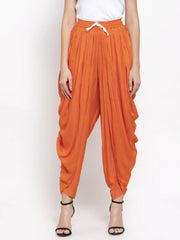 DesiQlo Women Orange Solid Dhoti (JOD 2129 Orange)