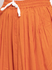 DesiQlo Women Orange Solid Dhoti (JOD 2129 Orange)