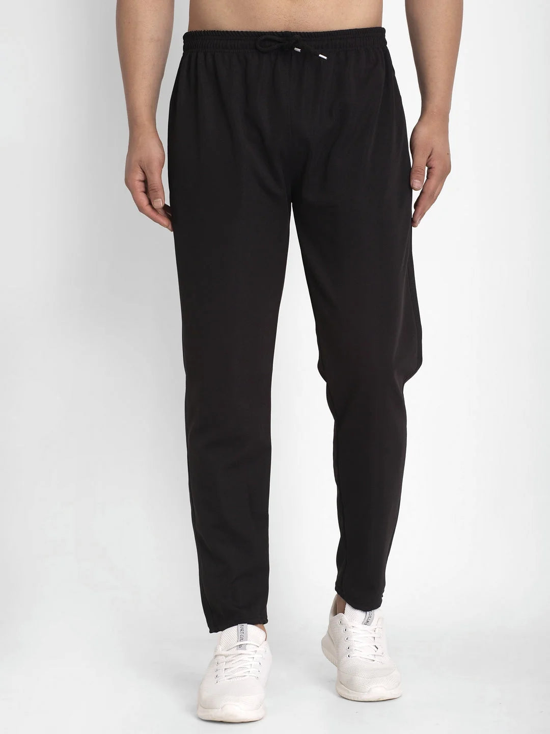 Black Cotton Track Pants for Men | Mens Jogger Pajama Pants