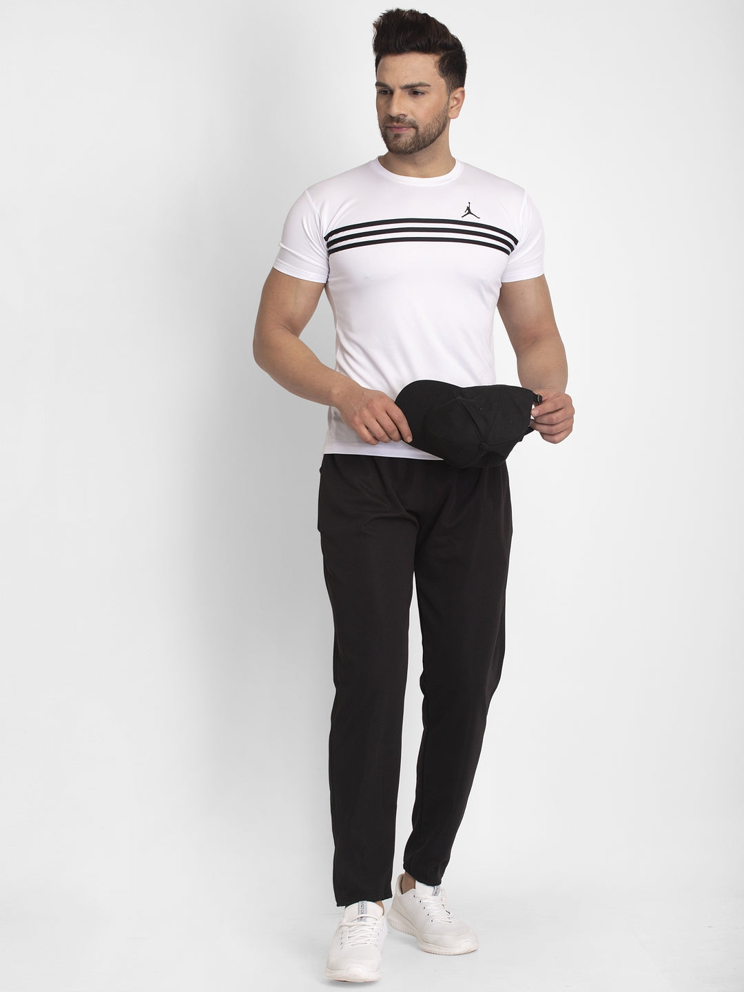 Black Cotton Track Pants for Men | Mens Jogger Pajama Pants