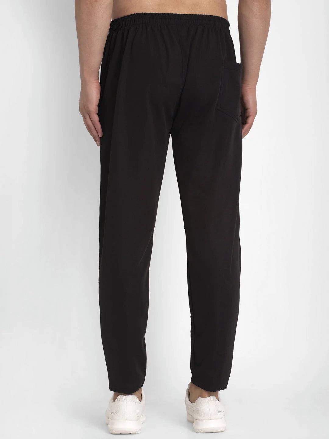 Black Cotton Track Pants for Men | Mens Jogger Pajama Pants