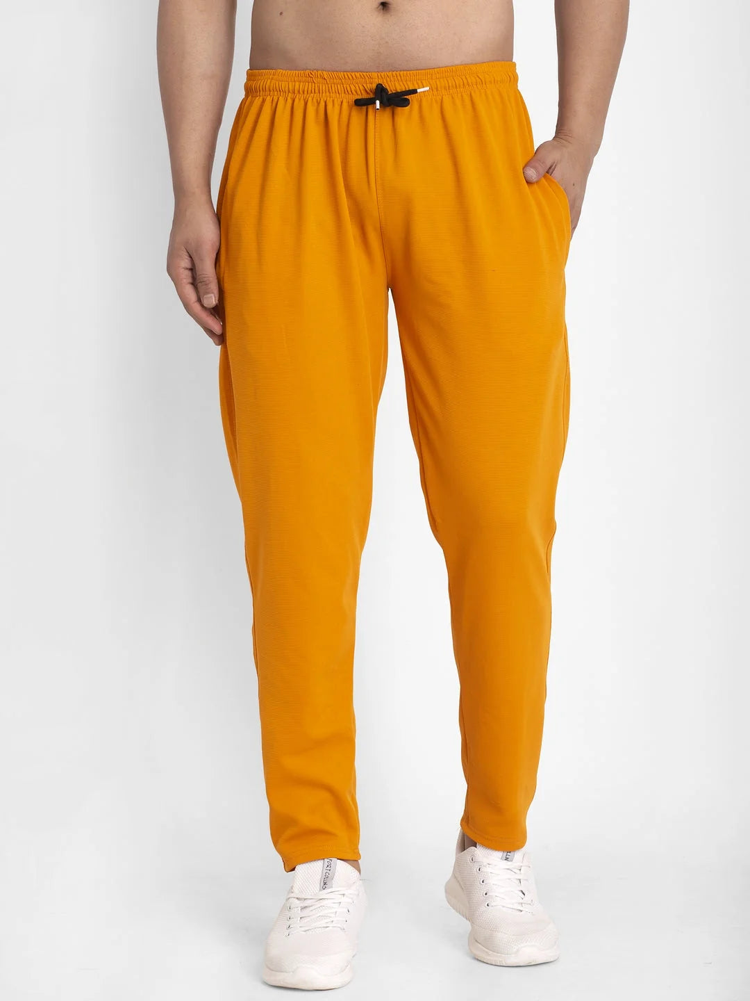 Mustard Cotton Track Pants for Men | Mens Pajamas | Indian Needle