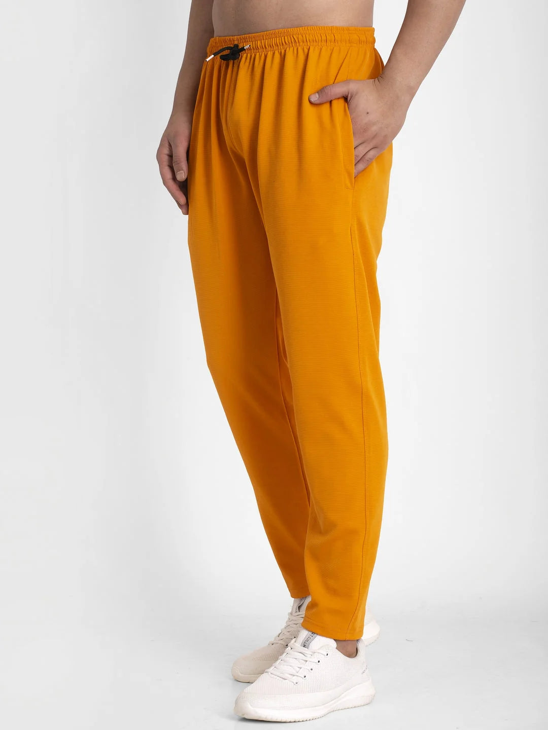 Mustard Cotton Track Pants for Men | Mens Pajamas | Indian Needle