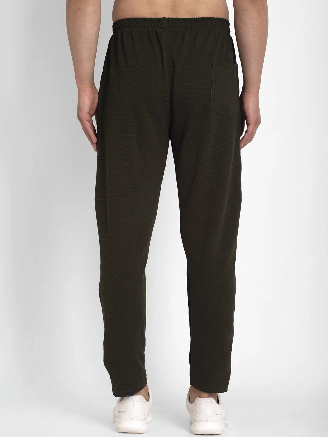 Olive Cotton Track Pants for Men | Mens Pajamas | Indian Needle