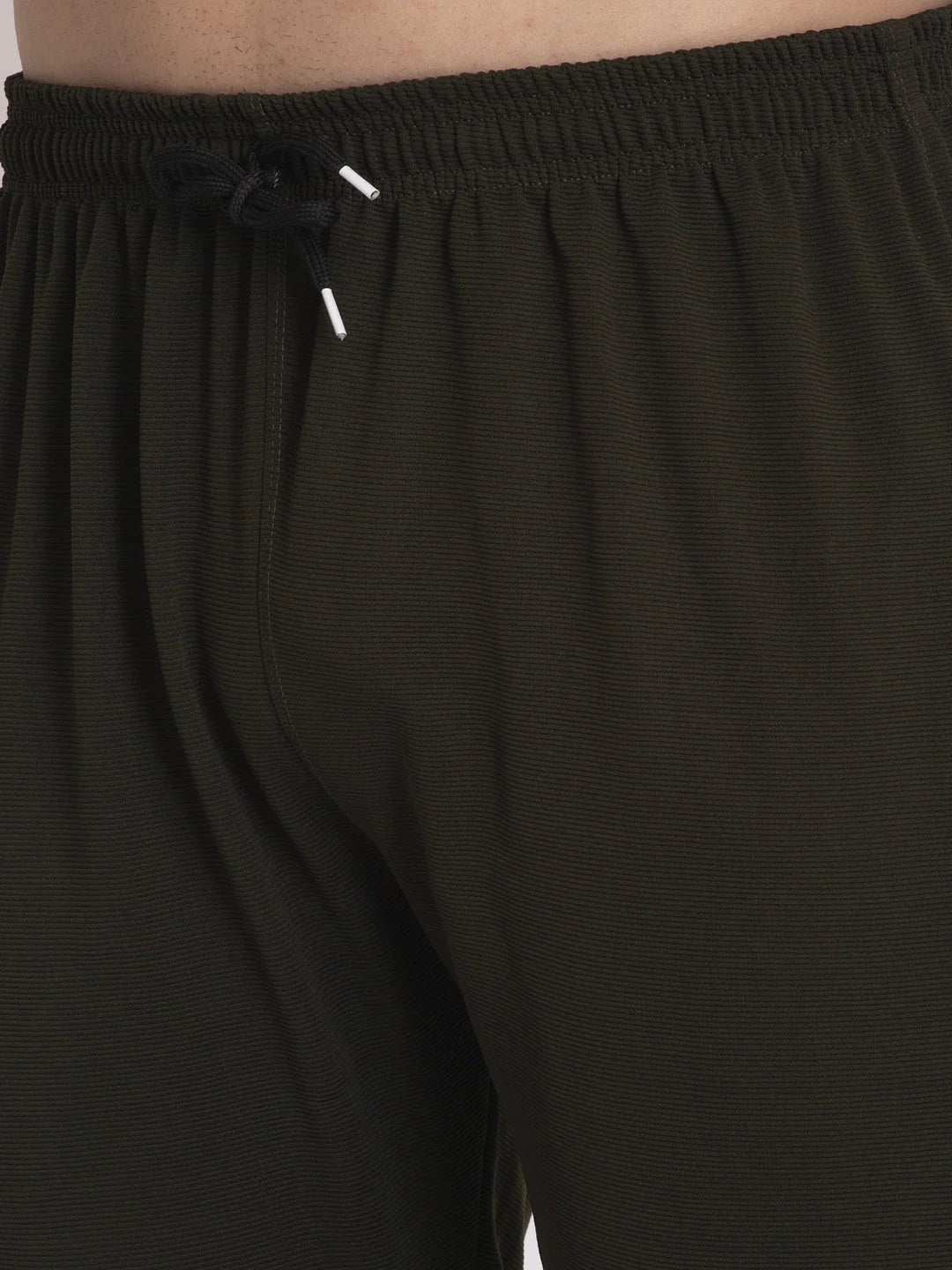 Olive Cotton Track Pants for Men | Mens Pajamas | Indian Needle