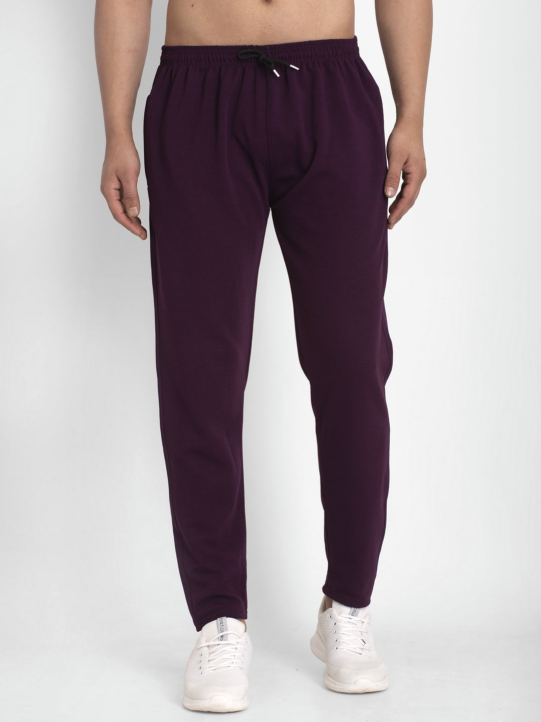 Purple Solid Mens Pajama Jogger Pants - Indian Needle