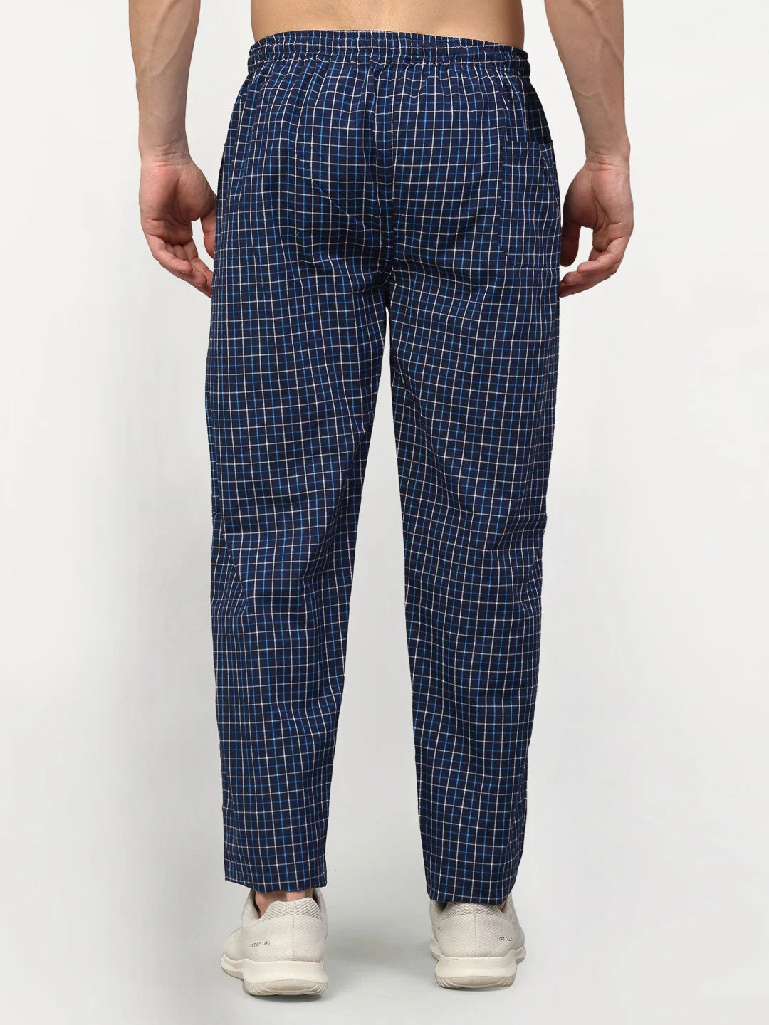 Indian Needle Blue Cotton Mens Pajama Track Pants