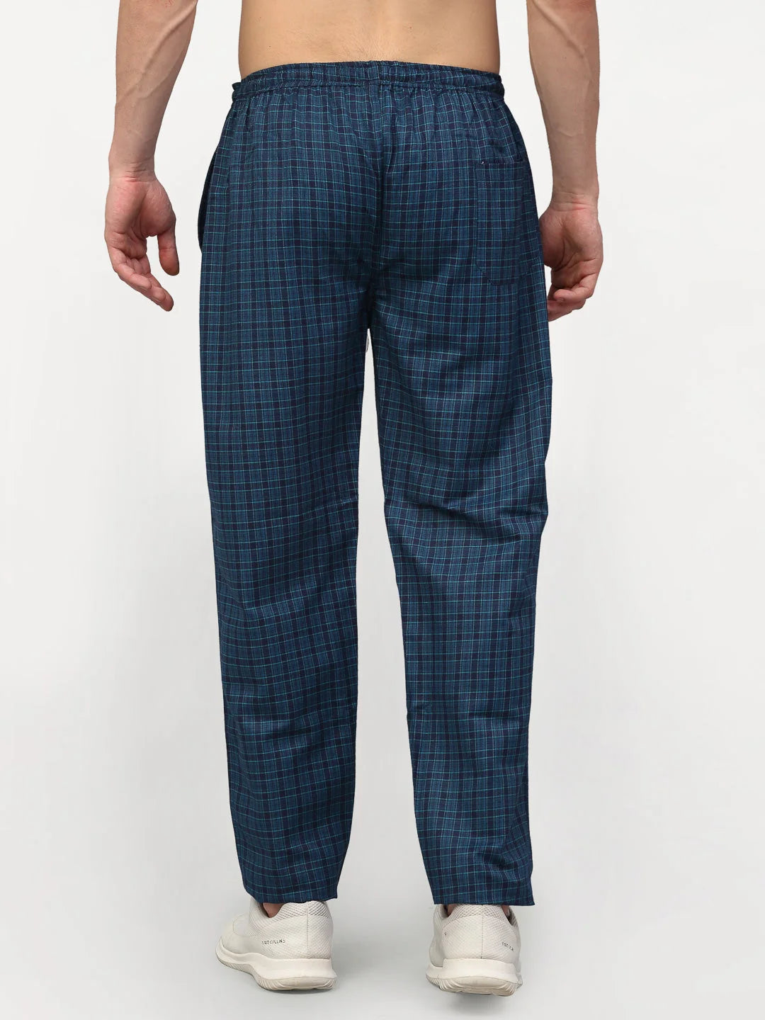 Blue Cotton Mens Pajama Pants - Mens Sleepwear & Mens Pajamas