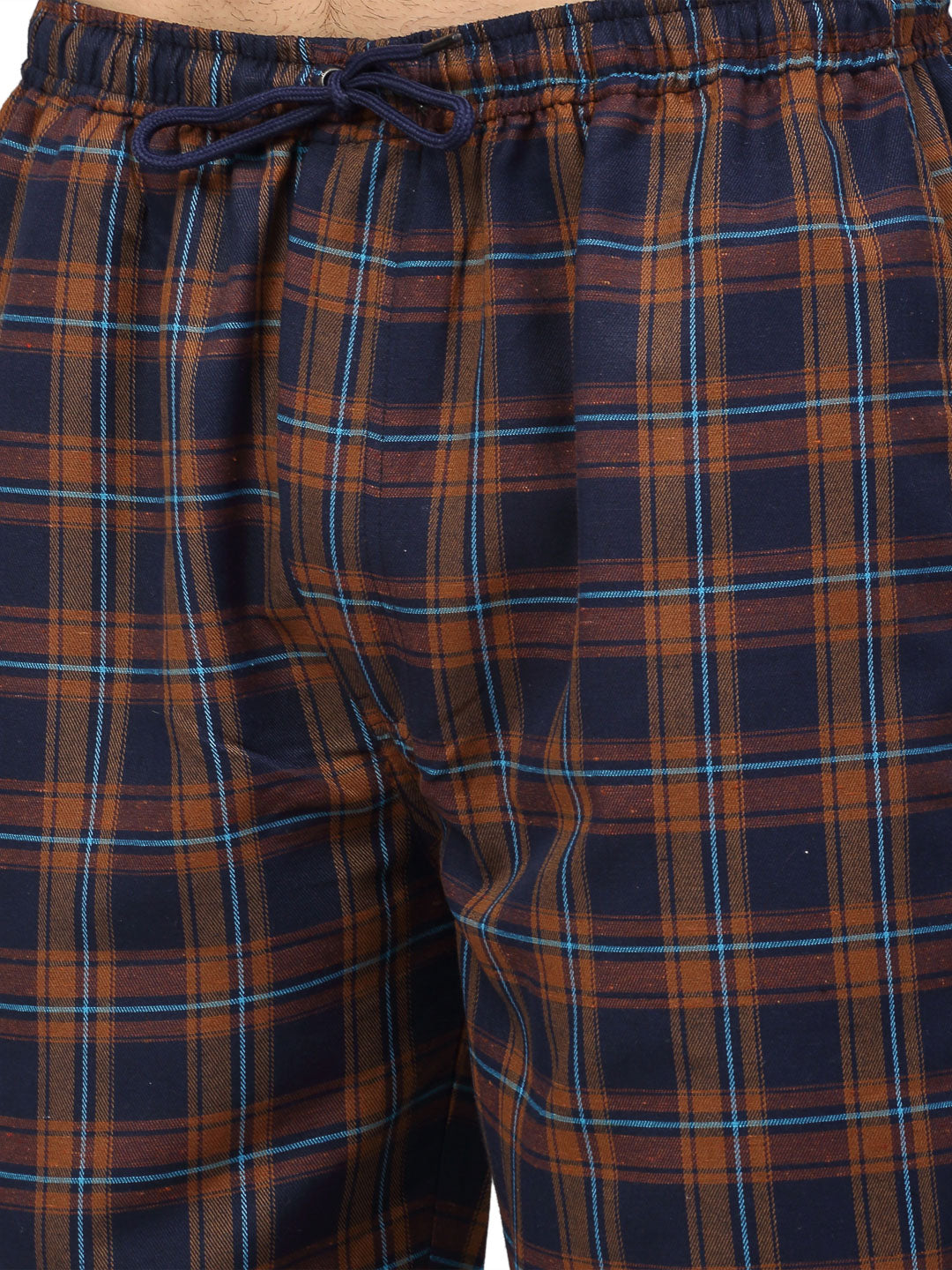 Orange Cotton Mens Jogger Pajama Pants - Quality Sleepwear