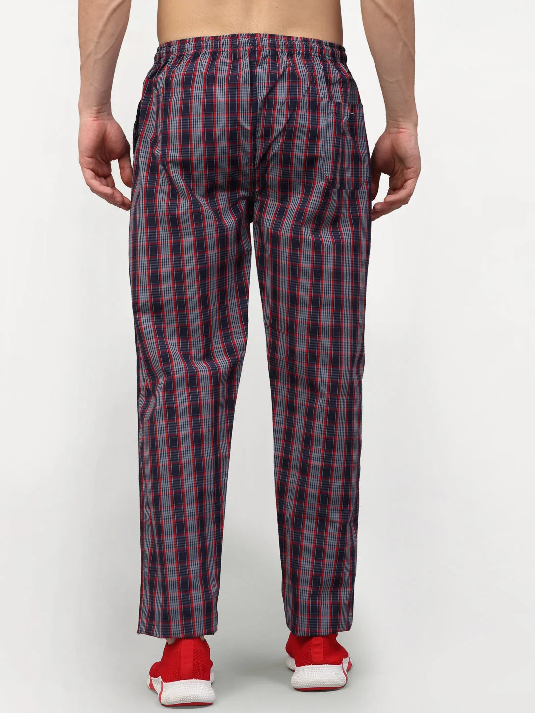 Grey Cotton Mens Pajama Pants - Classic Sleepwear | Indian Needle