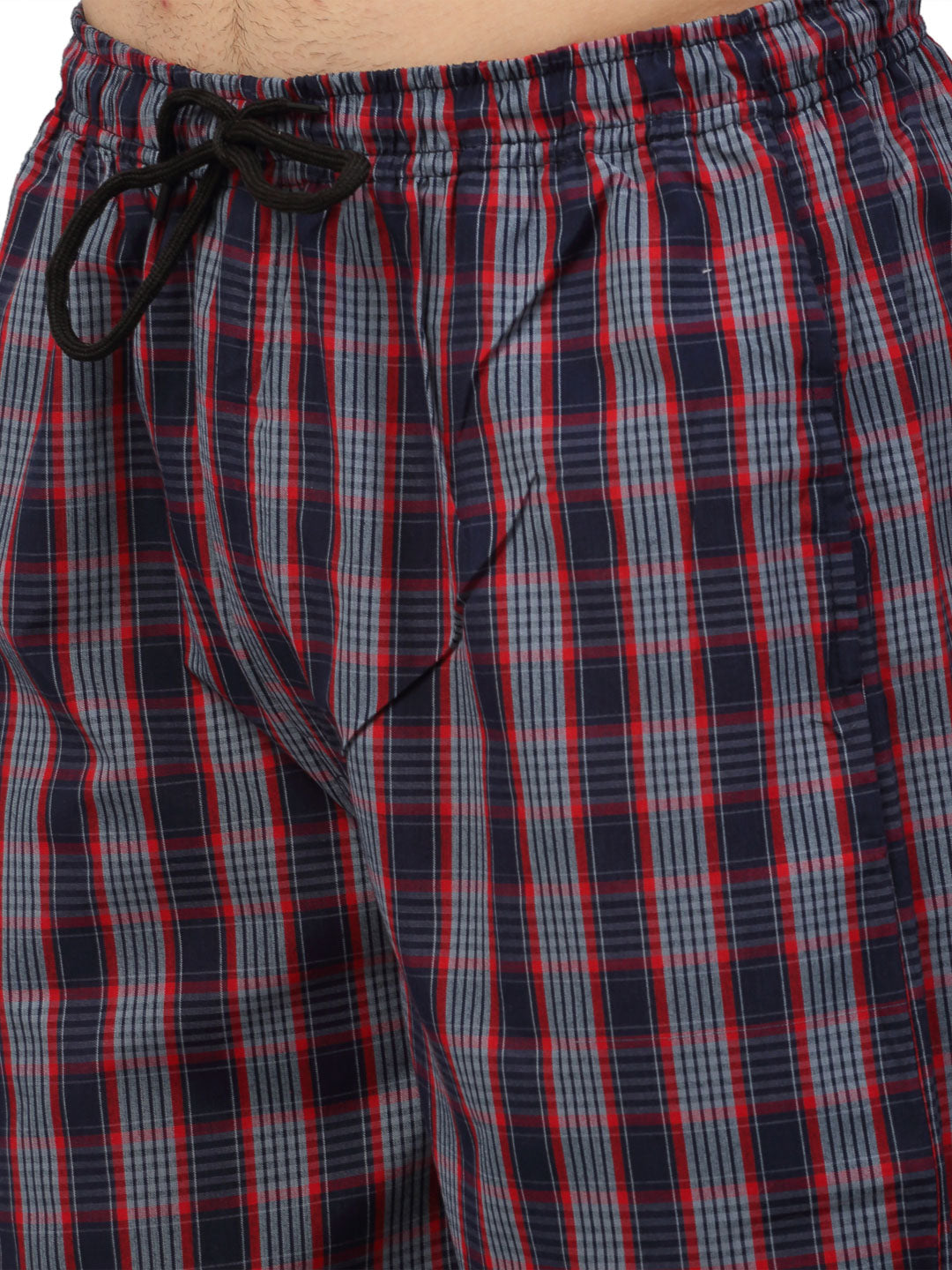 Grey Cotton Mens Pajama Pants - Classic Sleepwear | Indian Needle