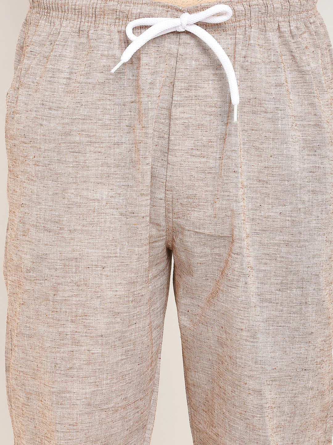 Brown Cotton Track Pants - Indian Needle Mens Pajamas Online