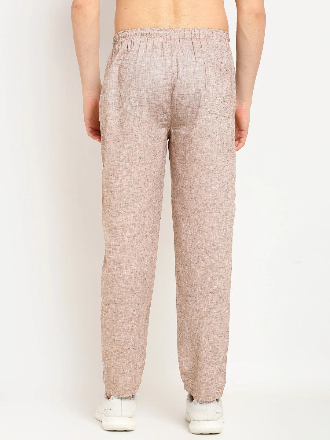 Brown Cotton Track Pants - Indian Needle Mens Pajamas Online