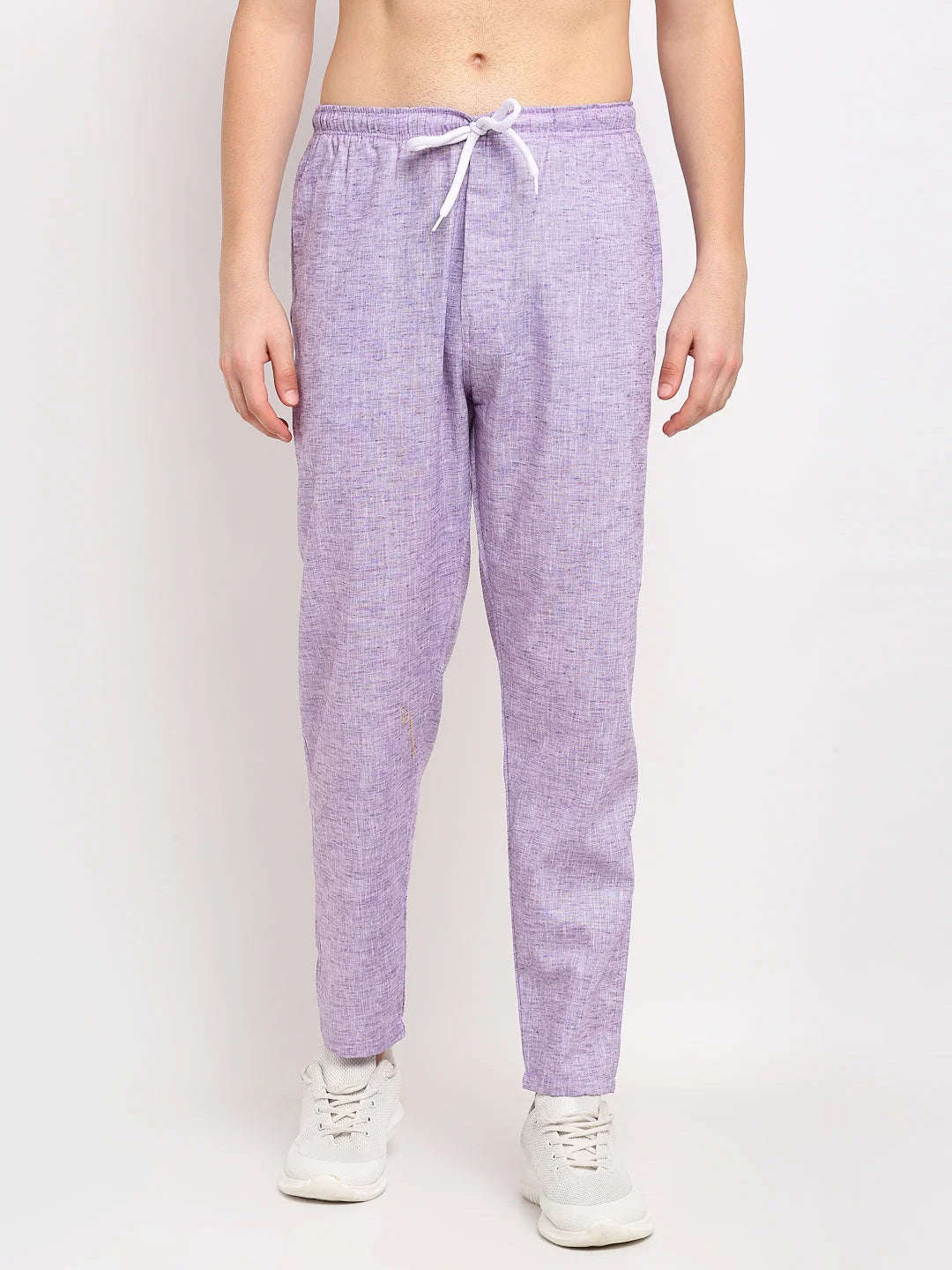 Purple Cotton Track Pants for Men - Mens Jogger Pajama