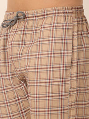 DesiQlo Men's Checked Cotton  Track Pants