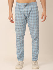 DesiQlo Men's Checked Cotton  Track Pants