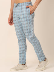 DesiQlo Men's Checked Cotton  Track Pants