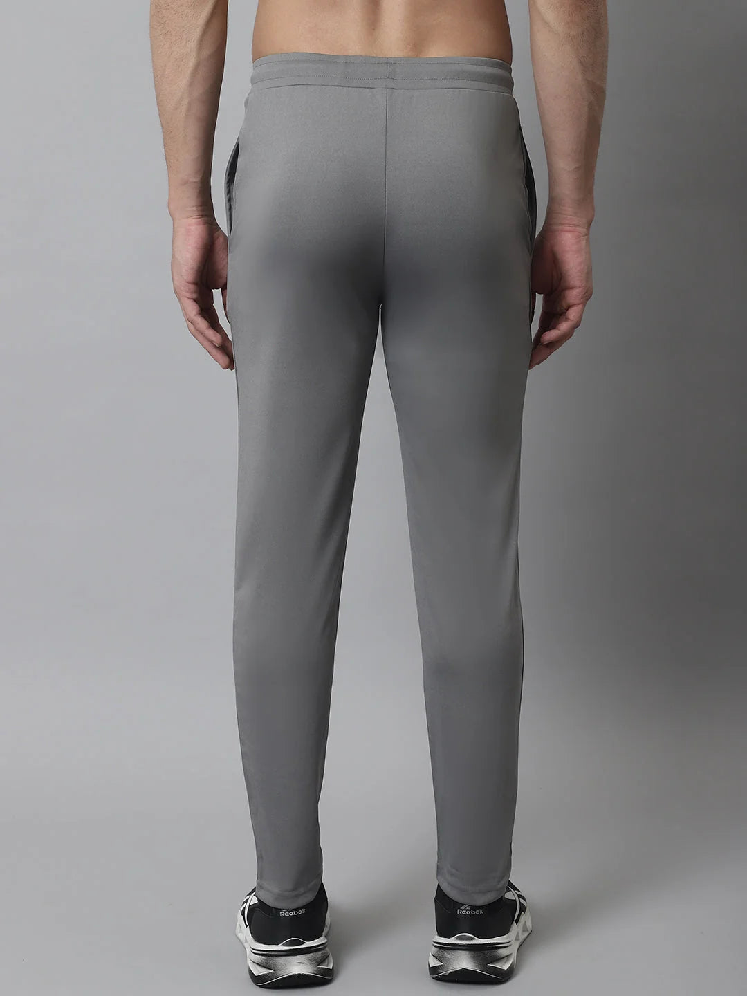 Mens Grey Trackpants: Solid Cotton Mens Jogger Pajama Pants