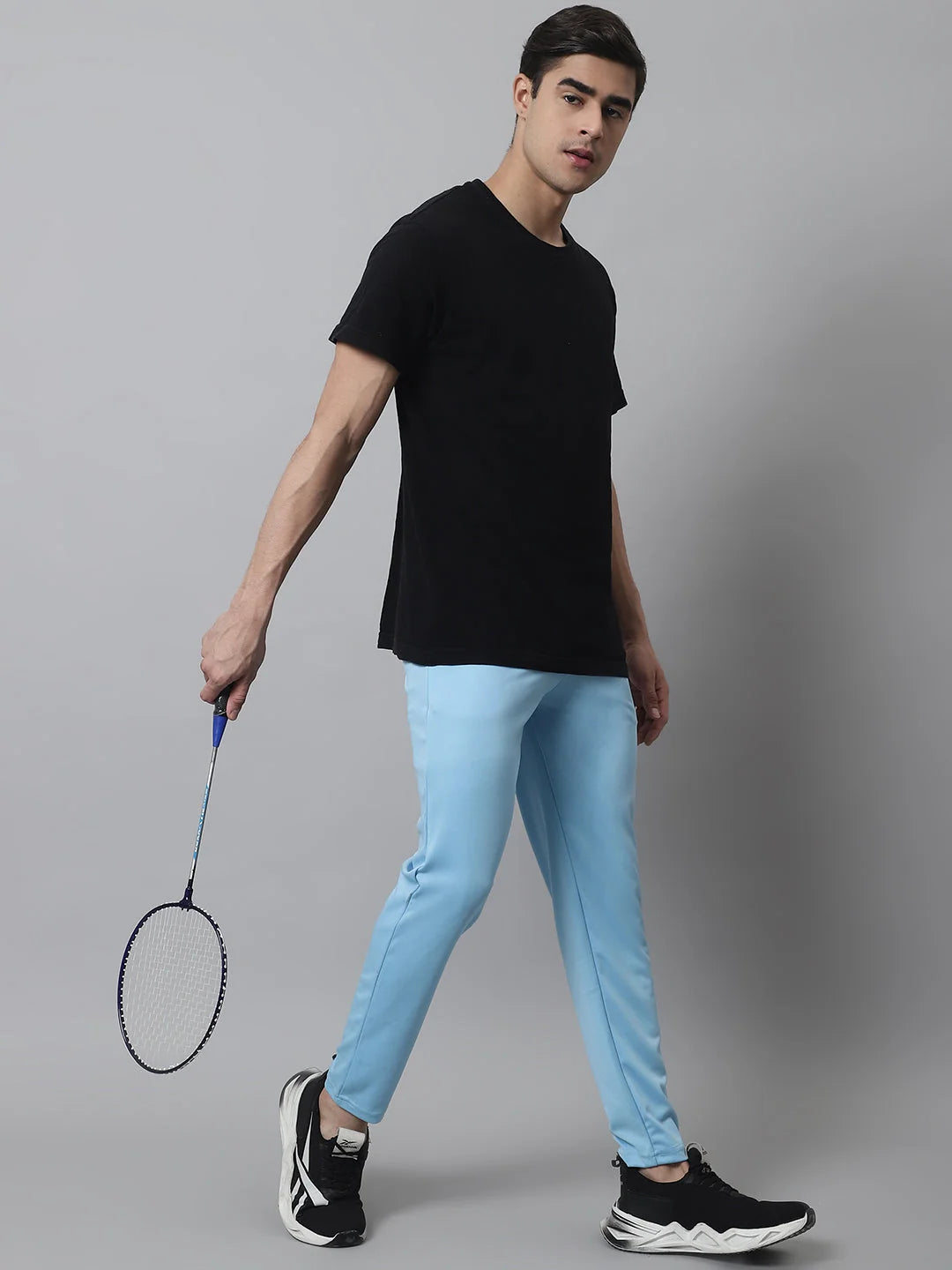 Sky Blue Cotton Mens Pajamas - Soft Mens Sleepwear Sets