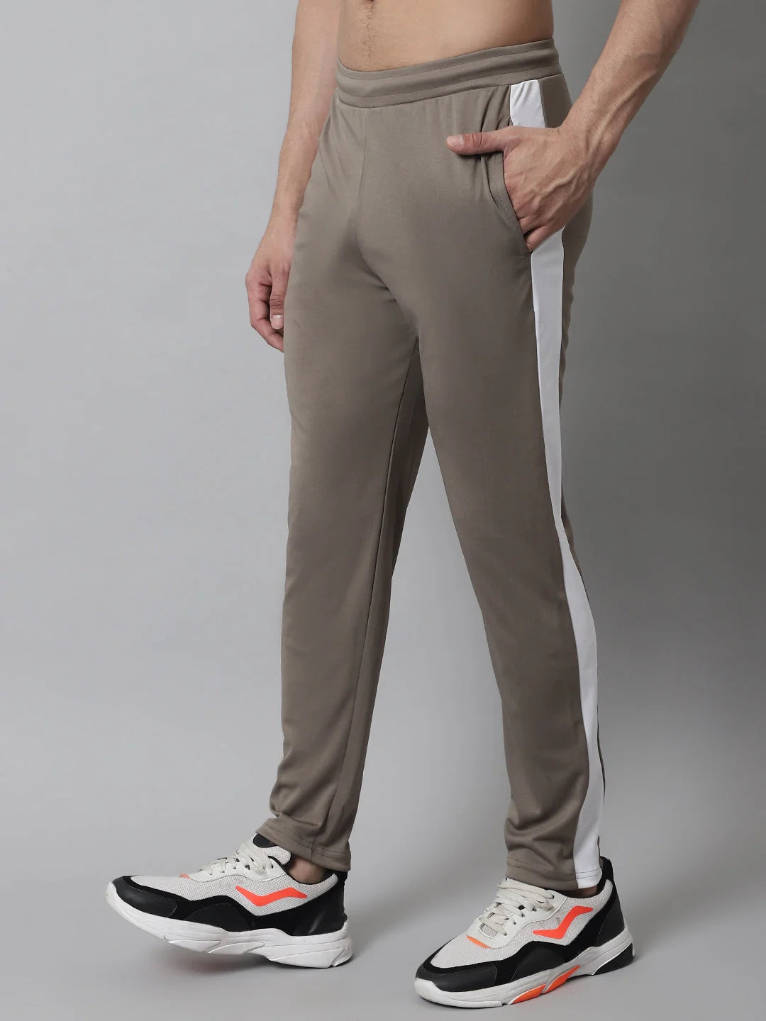 Brown Trackpants: Mens Pajama Set - Soft Cotton Sleepwear