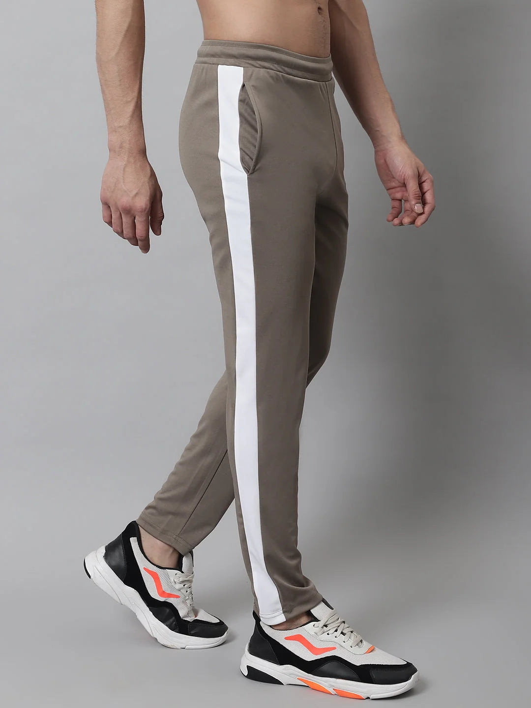 Brown Trackpants: Mens Pajama Set - Soft Cotton Sleepwear